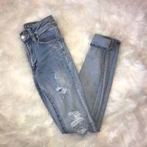 AE Distressed skinny jeans